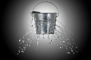 Cash flow forecast - leaking bucket